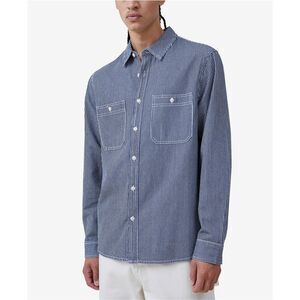 Cotton On Mens Brooklyn Button Up Shirt, NWT